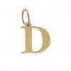 3722 Zlatý přívěsek tiskací písmeno D 0,25g