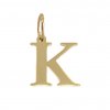 3729 Zlatý přívěsek tiskací písmeno K 0,25g