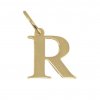 3735 Zlatý přívěsek tiskací písmeno R 0,25g