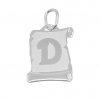 3752 Zlatý přívěsek z bílého zlata písmeno D 0,45g