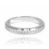 3021 MINET+ Stříbrný snubní prsten s bílými zirkony