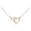 2852 MINET Zlatý náhrdelník se srdíčky Au 585/1000 1,75g