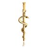 2948 MINET Zlatý přívěs Aeskulapova hůl Au 585/1000 1,10g