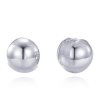 0259 MINET Elegantní stříbrné náušnice duté kuličky