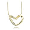 1231 MINET Pozlacený stříbrný náhrdelník srdce