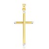 0848 MINET Moderní zlatý přívěs křížek Au 585/1000 0,80g