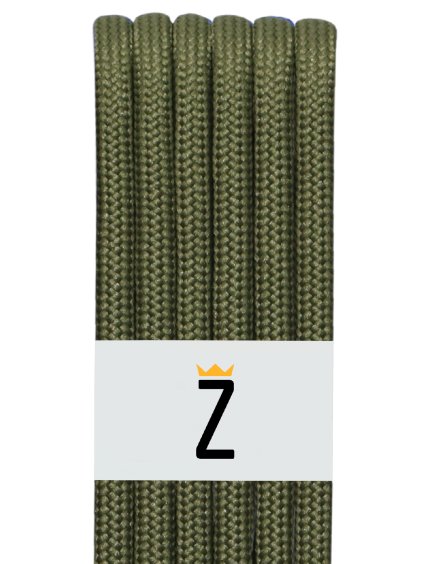 silné kulaté tkaničyk do bot vojenská zelená