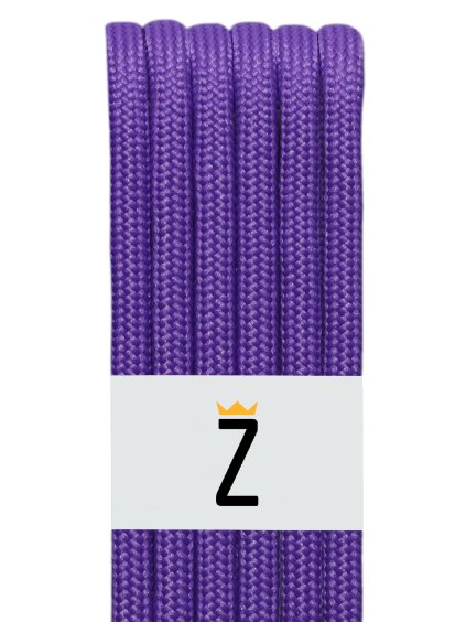 silné kulaté tkaničyk do bot fialová