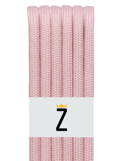 silné kulaté tkaničky do bot světle růžová