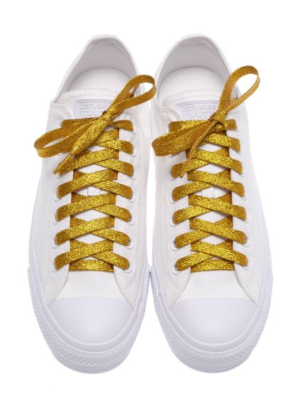 Třpytivé tkaničky do bot zlaté 2