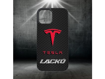Egyedi nevekkel - Tesla logo - iPhone tok