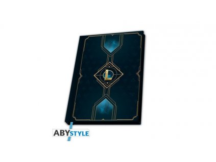 league of legends a5 notebook hexteck logo x4