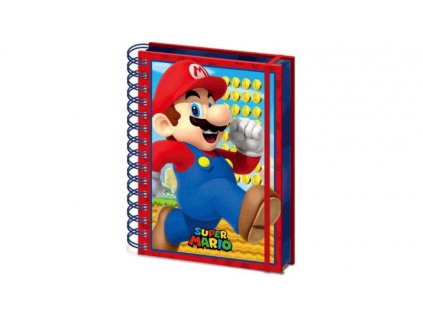 Super Mario A5 Wiro spirál jegyzetfüzet A5