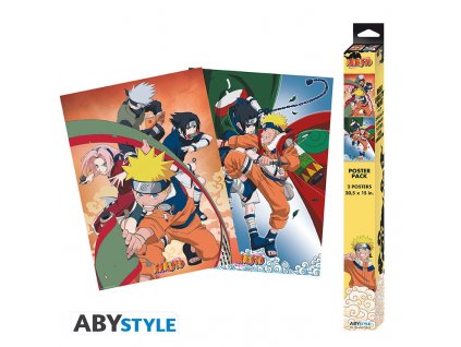 Naruto Shippuden -  Team 7 poszter szett (2x52x38)