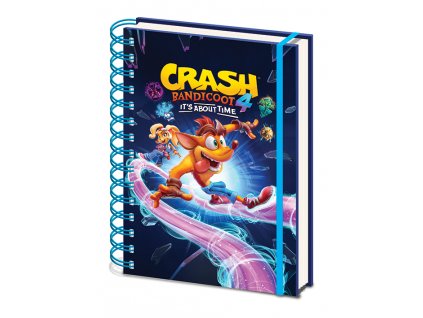 Crash Bandicoot 4 spirál jegyzetfüzet A5