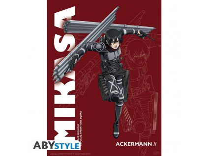 Attack On Titan - Mikasa poszter (52x38cm)