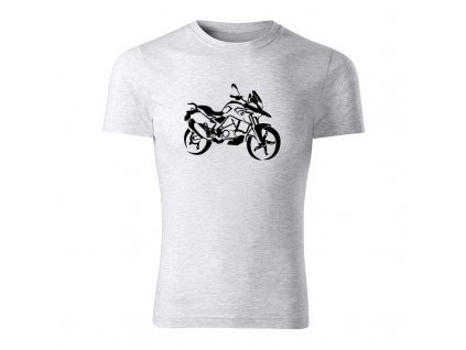 bmw g310gs panske tricko bledosiva