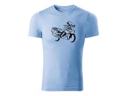 bmw k1600gt panske tricko nebeska modra