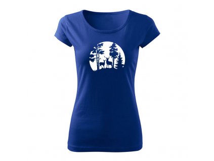 forest damske tricko kralovska modra