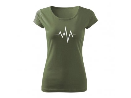 horske vrchy pulz damske tricko 1 khaki