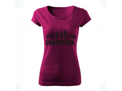 DOG evolution dámske tričko fialova