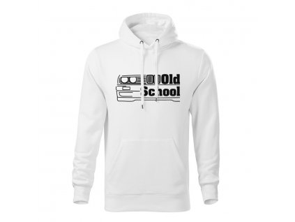 bmw e30 old school panska mikina 1 biela