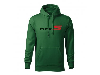 type S panska mikina 2 tmavozelena