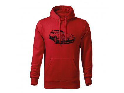 honda crx 2g panska mikina 1 cervena