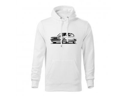 volkswagen golf mk2 line panska mikina 1 biela