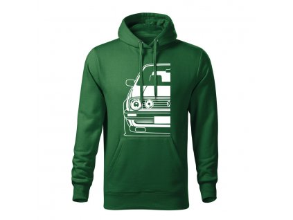 volkswagen golf mk2 half panska mikina 3 tmavozelena