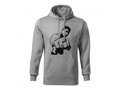 muhammad ali panska mikina tmavosiva