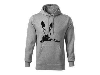 english bull terrier panska mikina tmavosiva