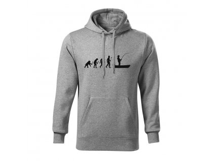 rybolov evolucia panska mikina tmavosiva