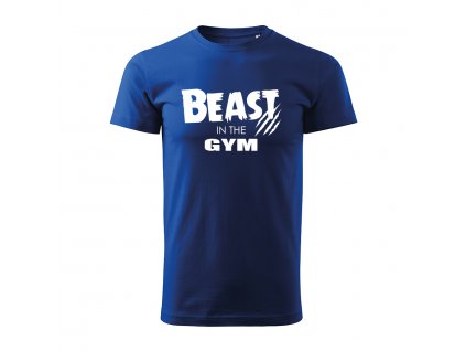 beast in the gym panske tricko 2 kralovska modra