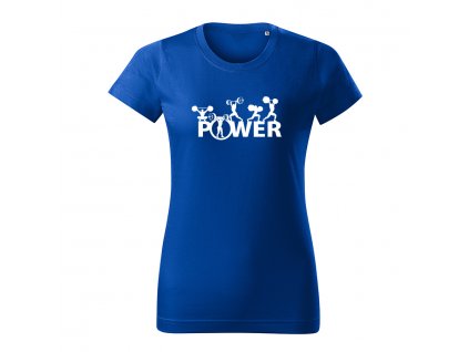 power damske tricko 2 kralovska modra