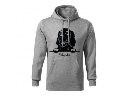 irsky seter panska mikina 1 tmavosiva