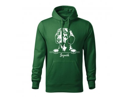 jazvecik panska mikina 2 tmavozelena