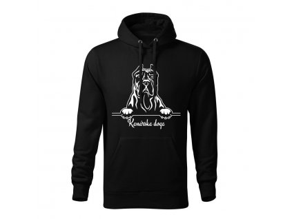 kanarska doga panska mikina 2 cierna