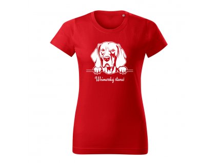 weimarsky stavac damske tricko 2 cervena