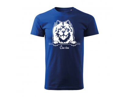 kralovska modra cau cau chow chow panske tricko 2