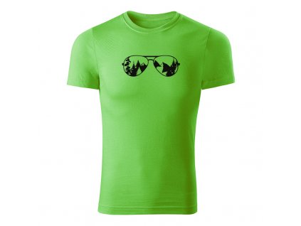 forest glasses panske tricko jablkovozelena