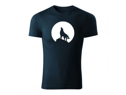 wolf panske tricko tmavomodra
