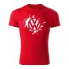 volkswagen splash panske tricko 180 g m2 biela armycervena1