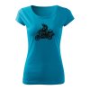 bmw gs tour damske tricko tyrkysova