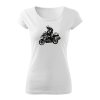 bmw gs tour damske tricko biela