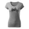 honda cb500x damske tricko tmavosiva