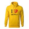 i love alfa romeo panska mikina zlta