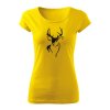 deer line damske tricko zlta