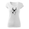 deer line damske tricko biela