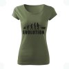 DOG evolution dámske tričko khaki